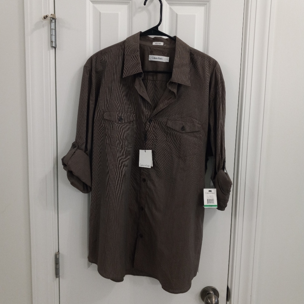 Calvin Klein Brown Large Shirt